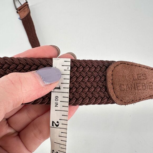 Les Canebiers Mens Braided Brown Belt Size Large‎ - Picture 14 of 14